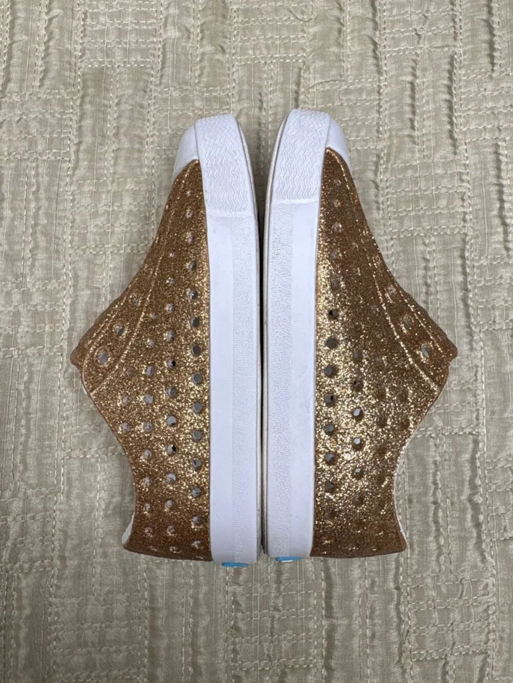 C5 Native Jefferson Bling Gold Glitter Unisex Child Shoes Sneakers